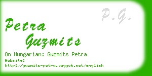 petra guzmits business card